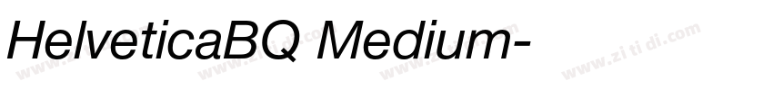 HelveticaBQ Medium字体转换